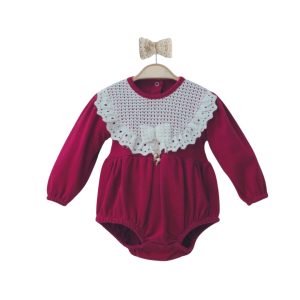 Κορμάκι δαντελωτό με φιόγκο (ΒΥΣΣΙΝΗ)