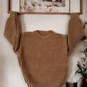 Πλεκτό Πουλόβερ για Μικρούς Εξερευνητές (6 μηνών - 5 ετών) (ΚΑΦΕ)