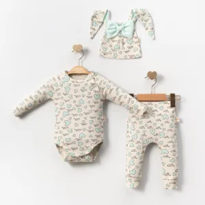 Σετ 3 τεμ Little Bunny (μέντα )