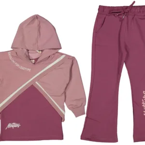 Στυλάτο Σετ Φόρμας 3 Τεμαχίων σε Μωβ