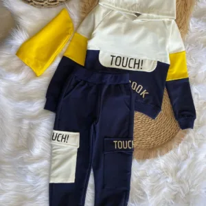 Σετ Φόρμας "TOUCH!" με Κουκούλα & Σκουφάκι – Απόλυτη Άνεση & Στυλ 100% Βαμβάκι