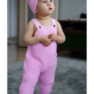 Πλεκτή Σαλοπέτα με Σκουφάκι (Ρ)