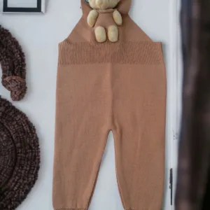 Απαλή Πλεκτή Σαλοπέτα με Αρκουδάκι (0 - 5 ετών) (Κ)