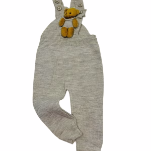 Απαλή Πλεκτή Σαλοπέτα με Αρκουδάκι (0 – 5 ετών) (ΜΠ)