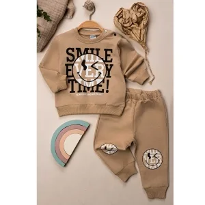 Παιδικό Σετ 2 Τεμαχίων για Αγόρια: Μπλούζα με Στάμπα & Παντελόνι, για 9 Μηνών έως 3 Ετών